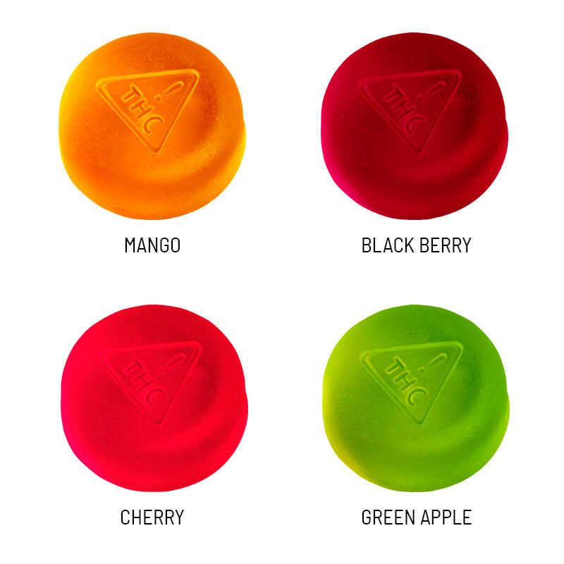 Jelly Bites – Sativa – Fruit Punch Mix – 500mg - Image 2